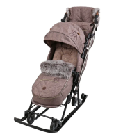 Санки-коляска детские NIKA Joy every day J1/3 БЕЖЕВЫЙ С МИШКАМИ Санки-коляска детские NIKA Joy every day J1/3 БЕЖЕВЫЙ С МИШКАМИ